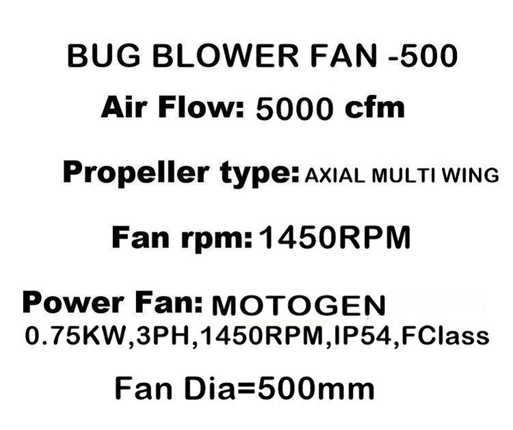 باگ بلوور دمنده هوا-500mm